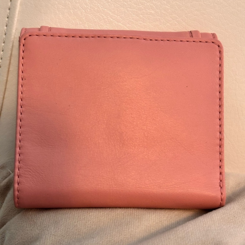 GIVENCHY 4G RARE Pink Lambskin Leather Trifold Compact Wallet NEW - Picture 5 of 11